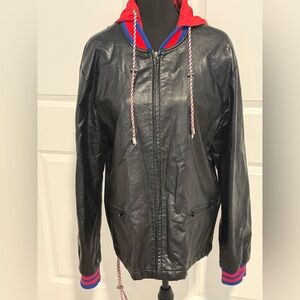 Gucci Black Jacket with Red and Blue Accents - read description